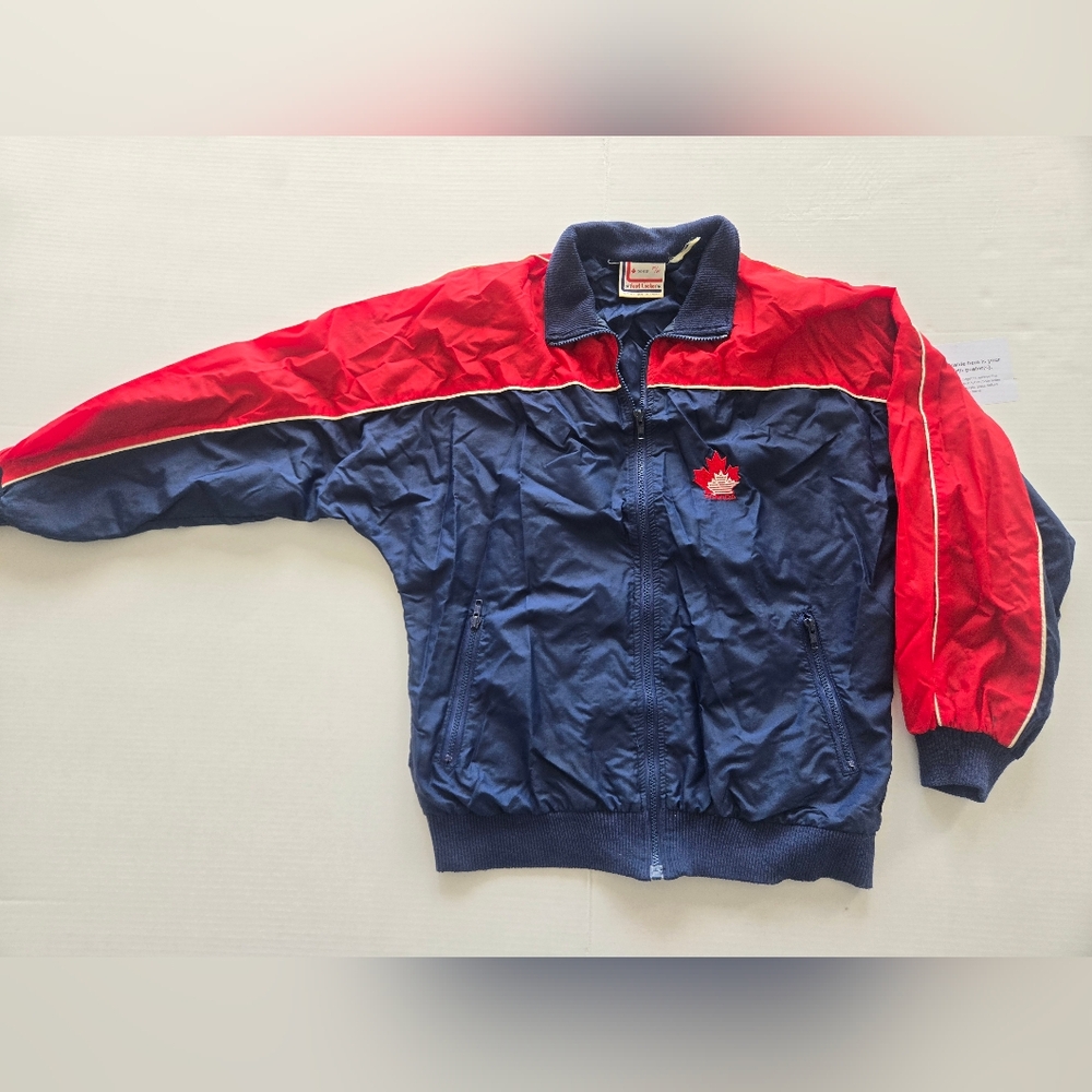 Vintage Foot Locker Canada Red and Blue Track Jacket
